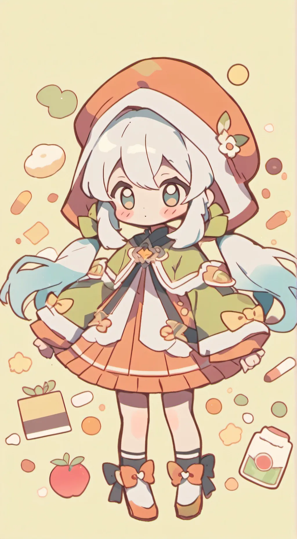 ai character: Mm2 easter Night background