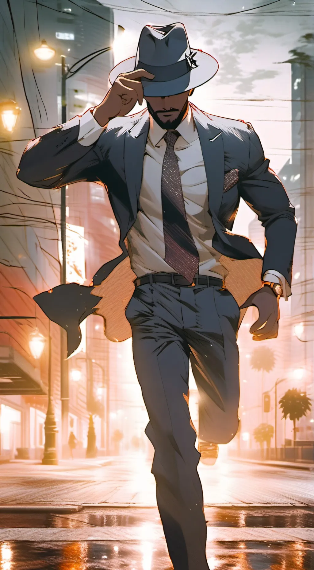 ai character: just a Man background