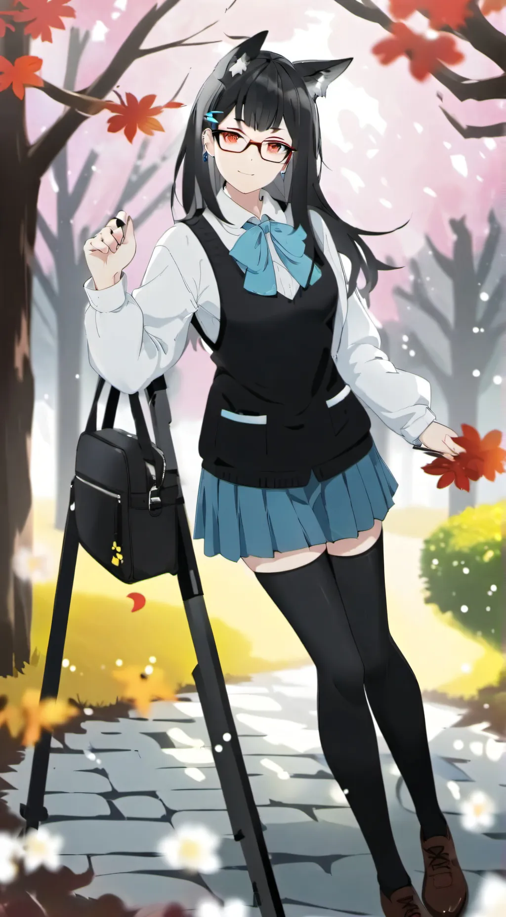 ai character: miss Foxy  background