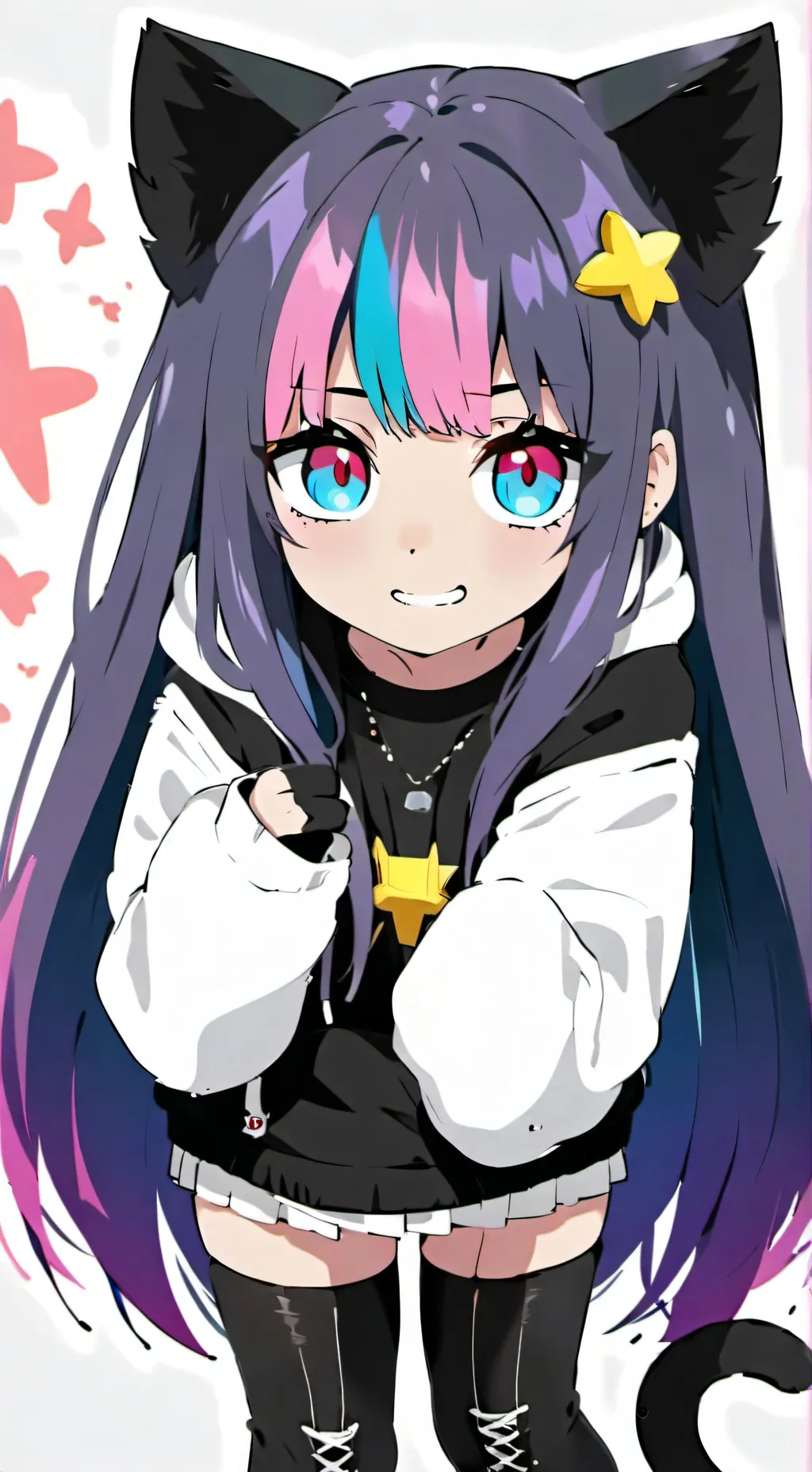 ai character: Luna moon background