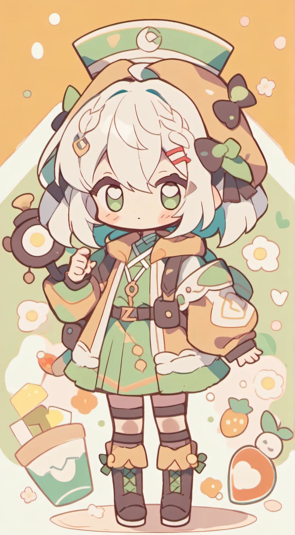 ai character: Девочка background