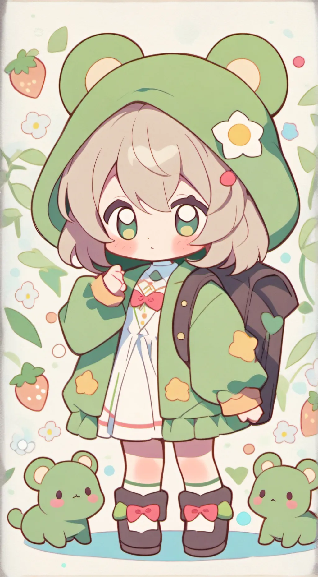 ai character: Bebe tierna background