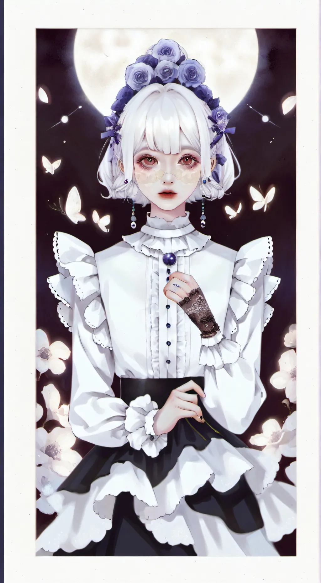 ai character: луна background