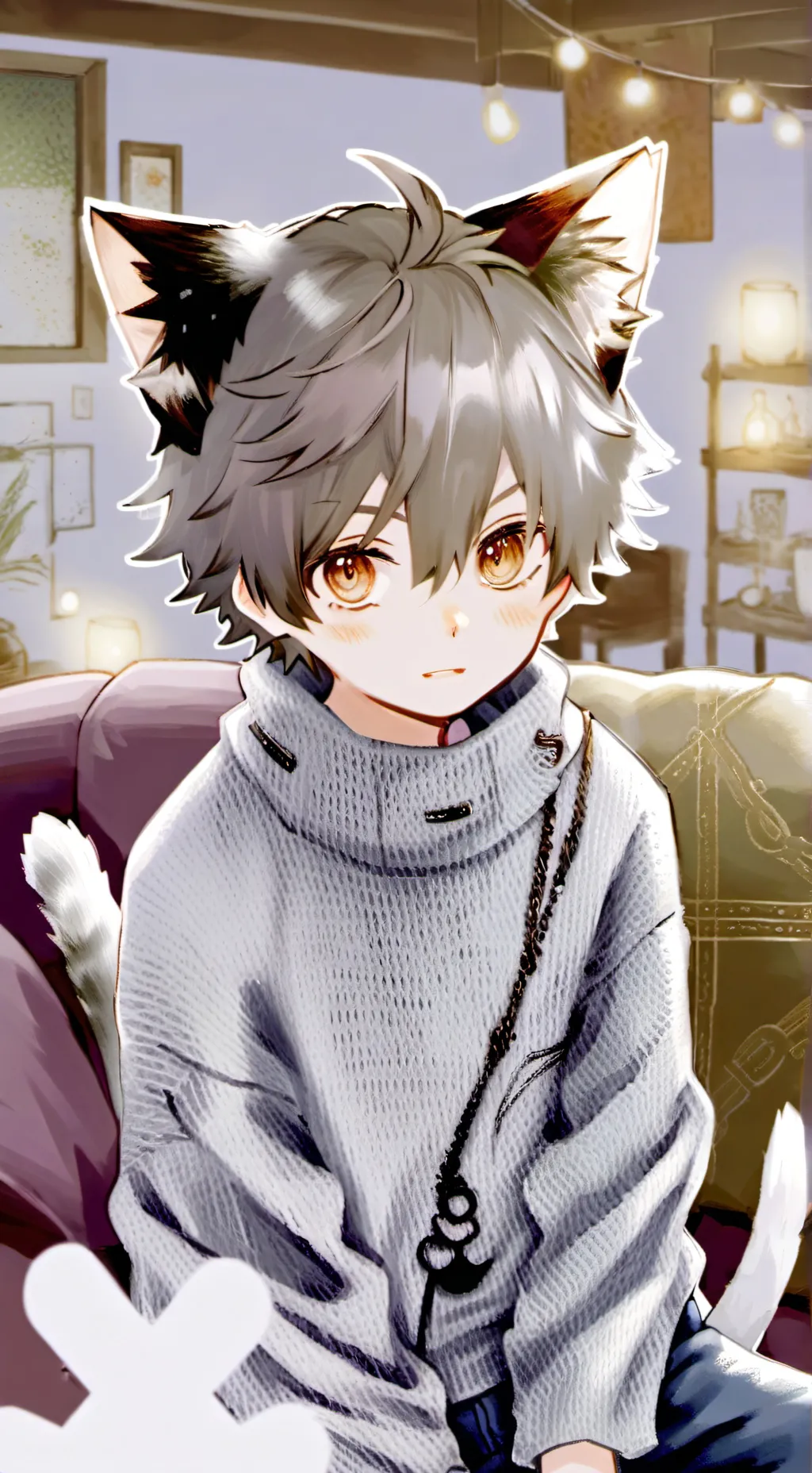 ai character: Cutie Tunner Cat background