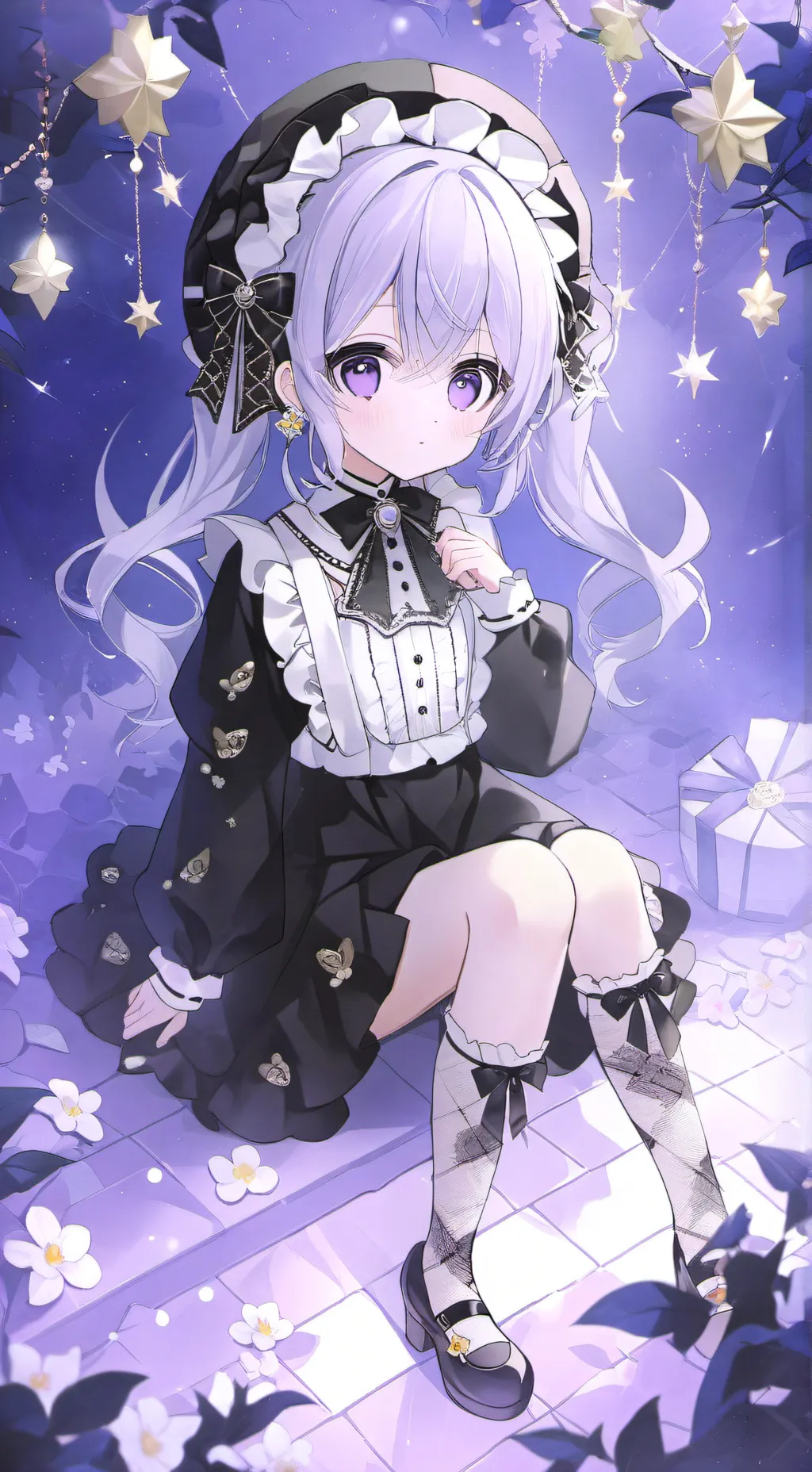 ai character: candy apple cookie background