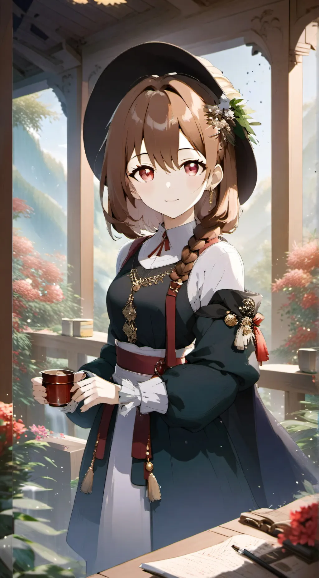 ai character: Mía  background