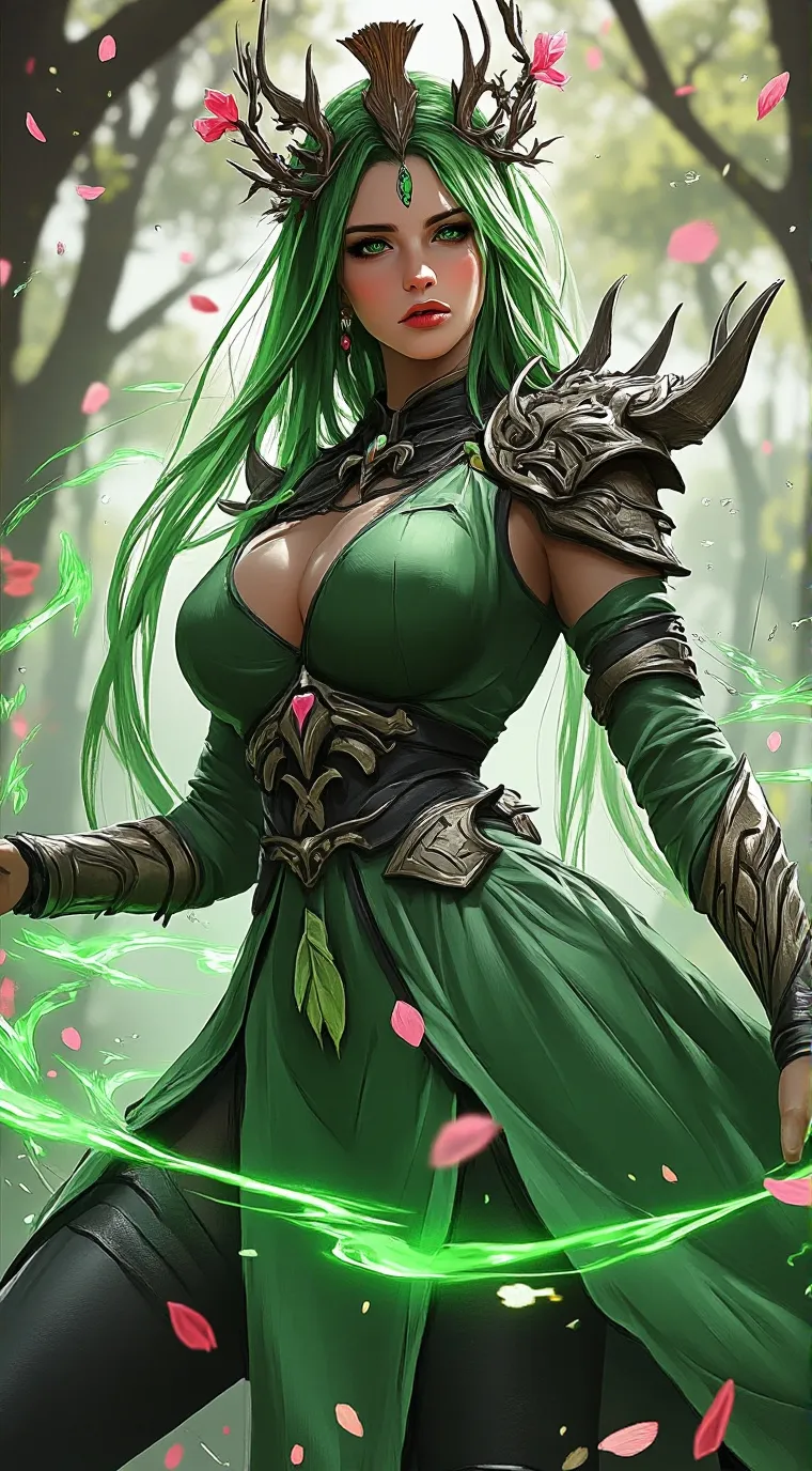 ai character: Fiona Orchidbloom  background