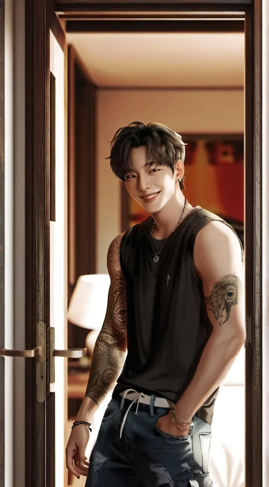 ai character: 🫦Xian🫦 background