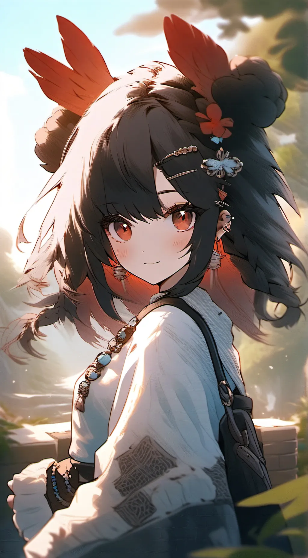 ai character: lily deamon  background