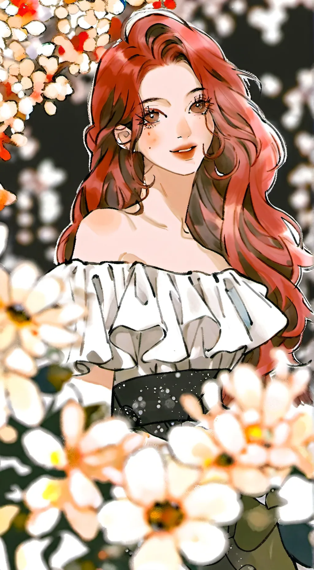 ai character: girlfriend  background