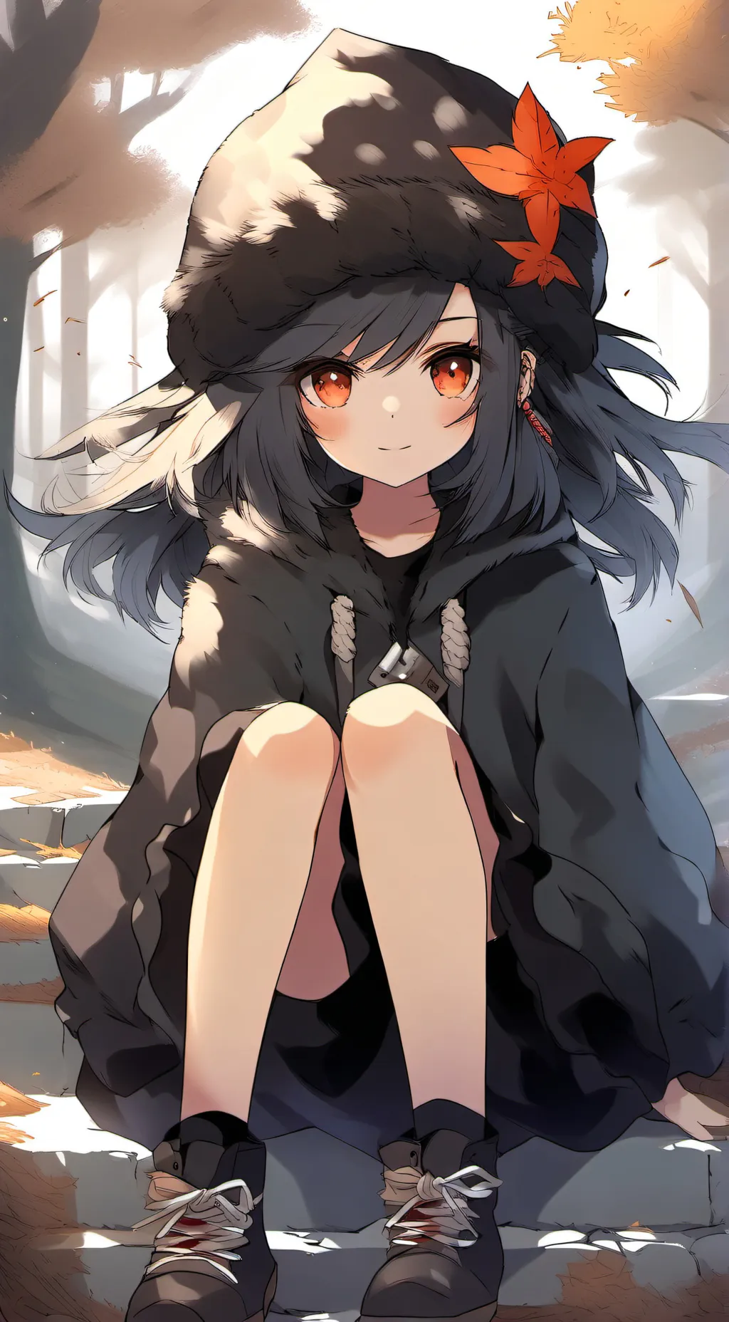 ai character: little demon Mia  background