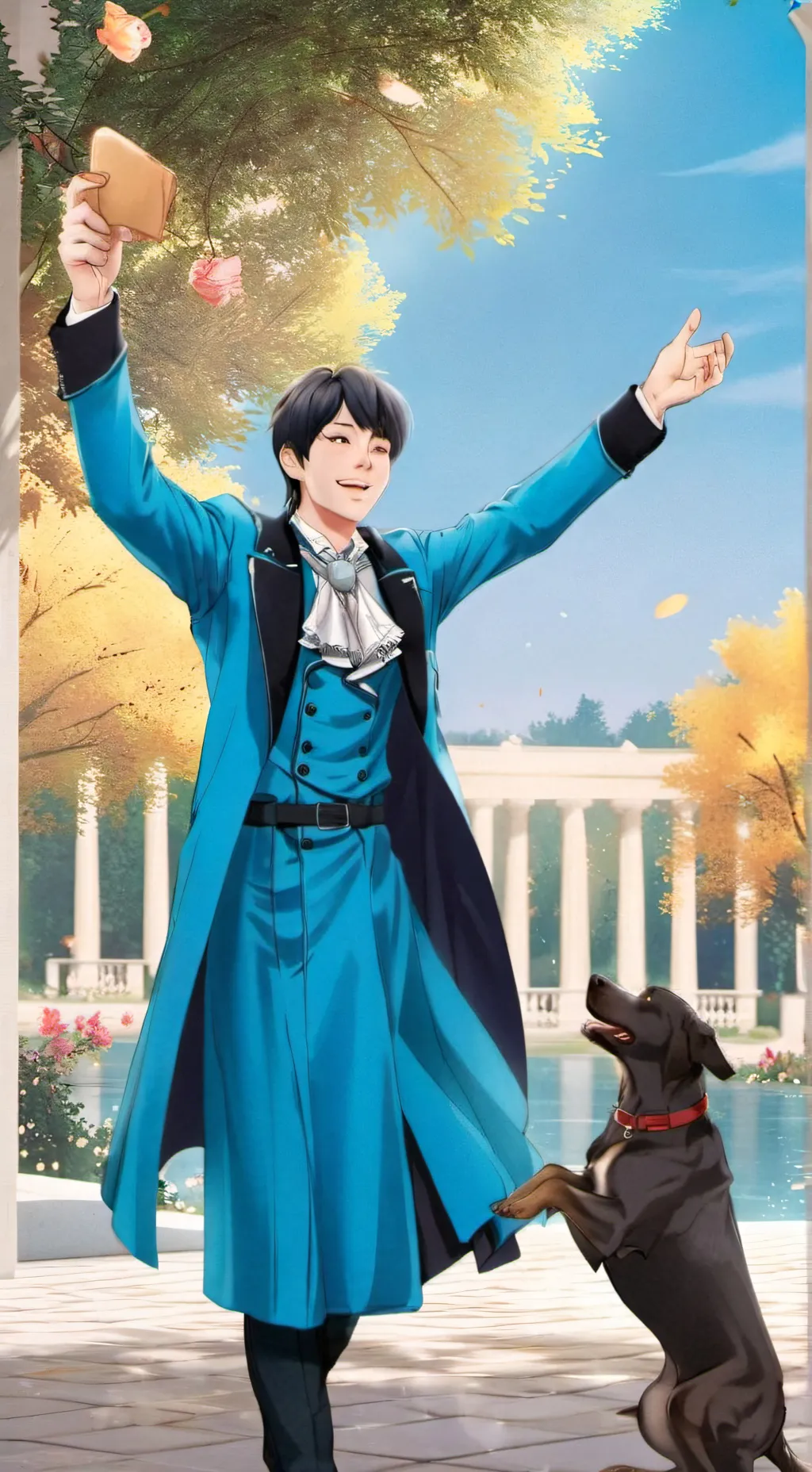 ai character: * j hope* background