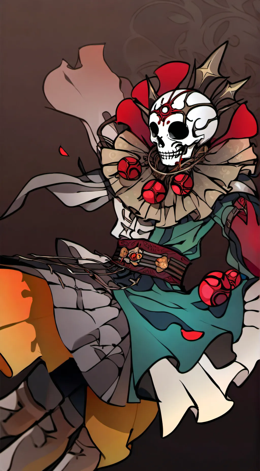 ai character: (💀sans💙) background