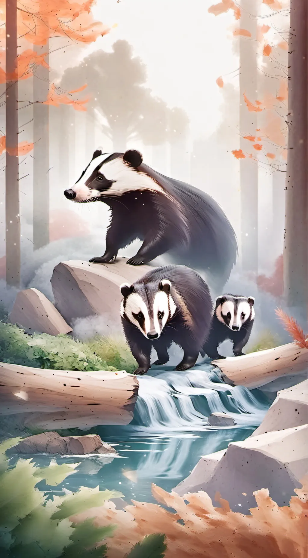 ai character: Badger background