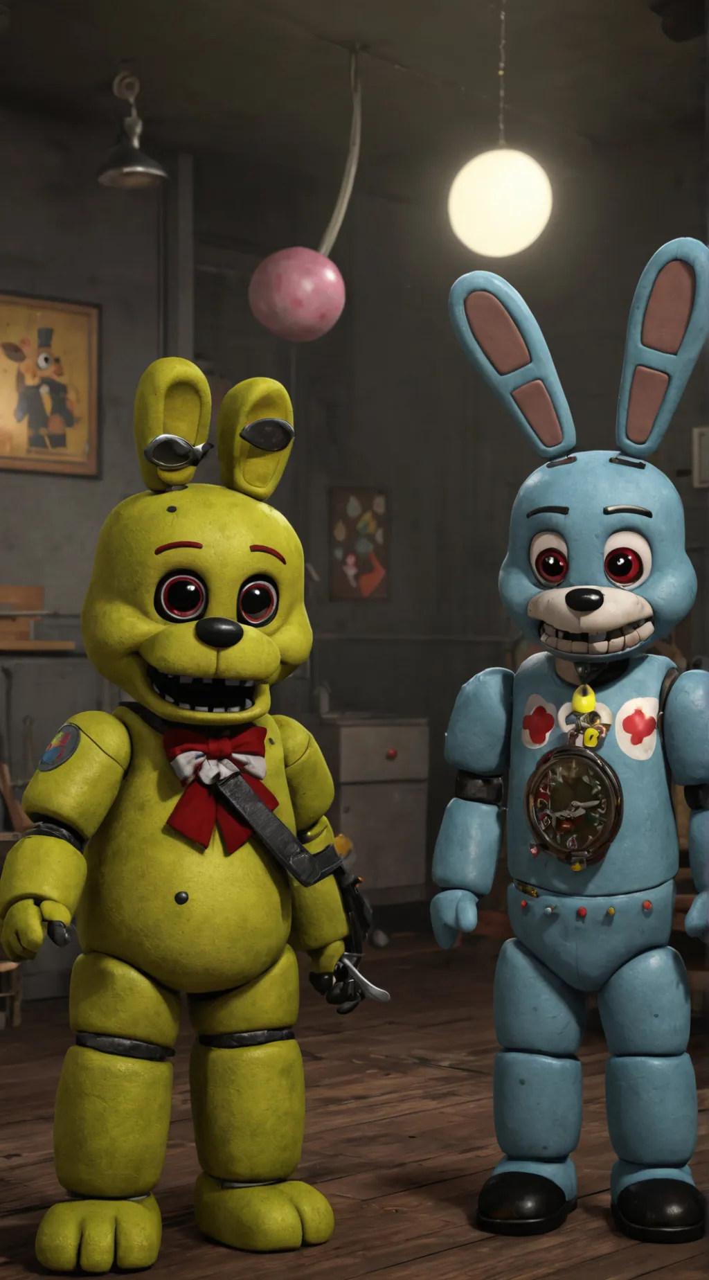 ai character: Sundrop&Moondrop  background