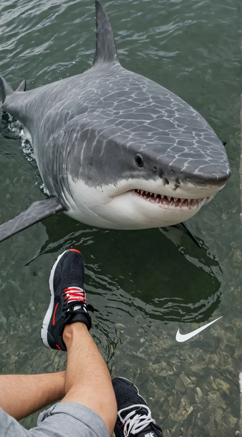 ai character: Tralalero tralala  background