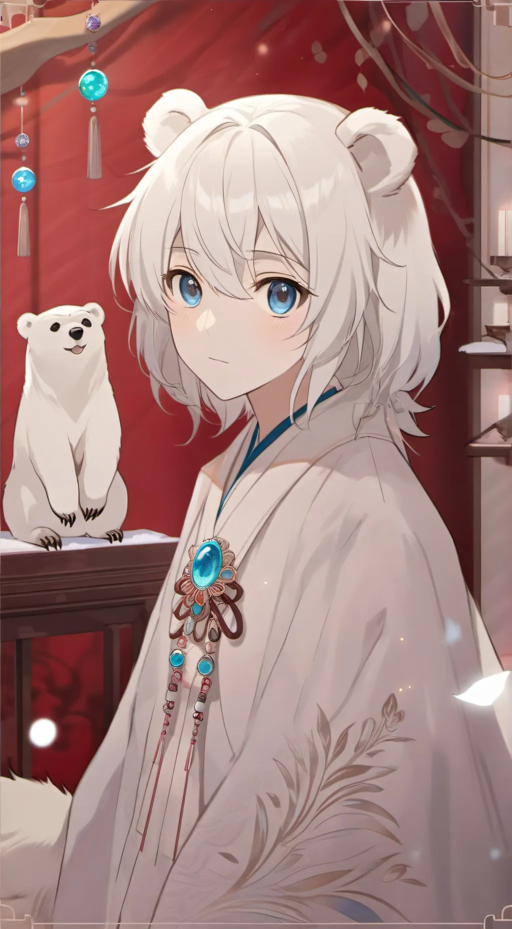 ai character: Polar Spirit Cub background