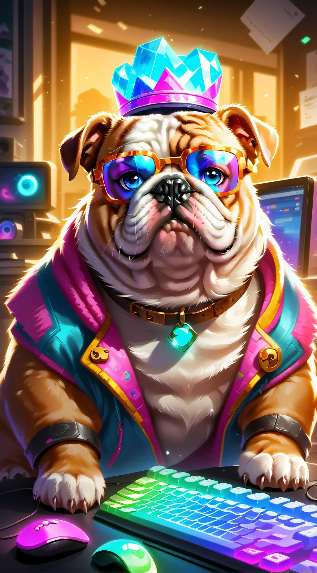 ai character: Byte background