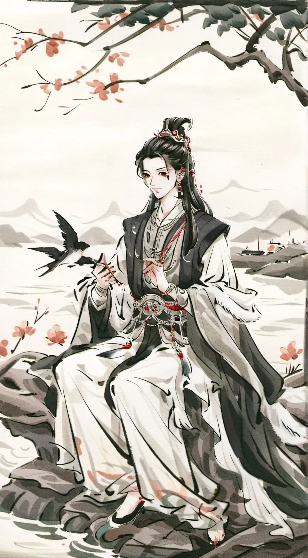 ai character: tokito  background