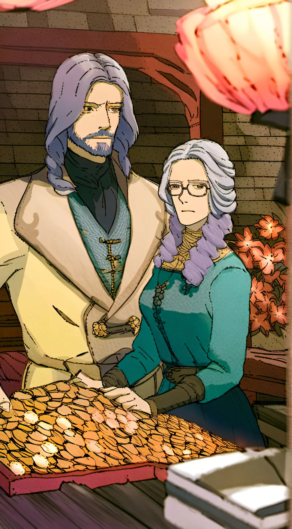 ai character: Margaret & Asher background