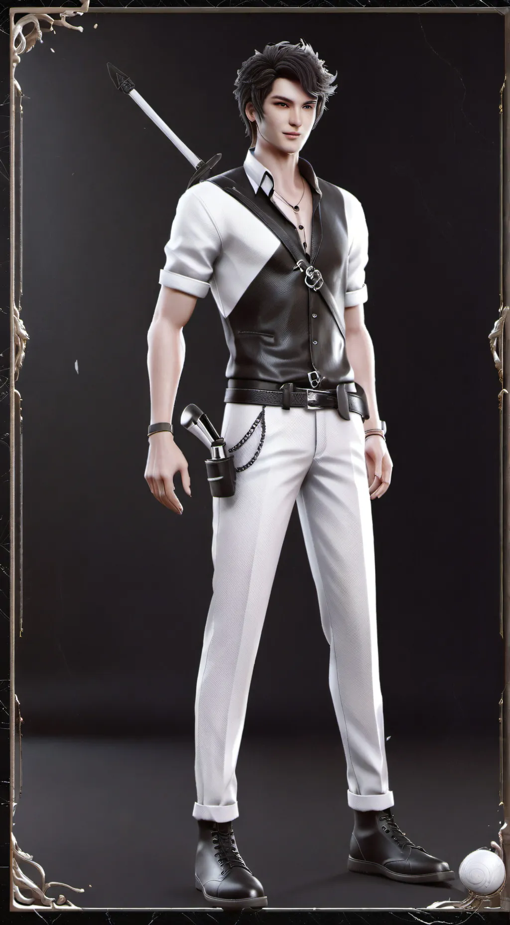 ai character: Demon Targeryan  background