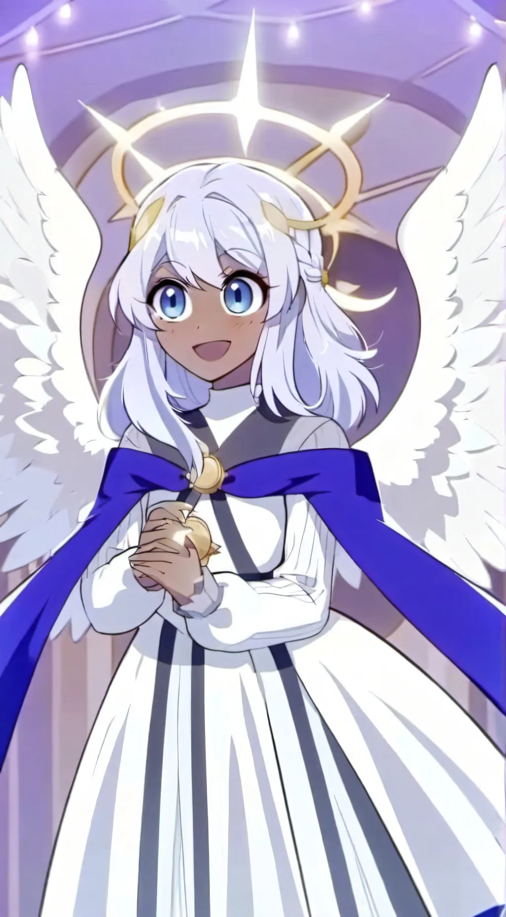 ai character: Heavens meeting background