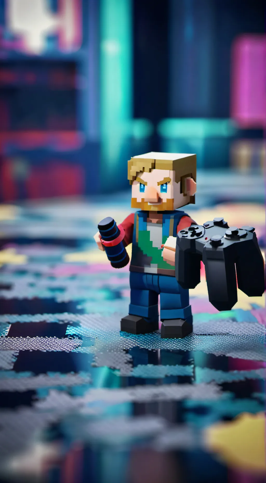 ai character: Block Tales background