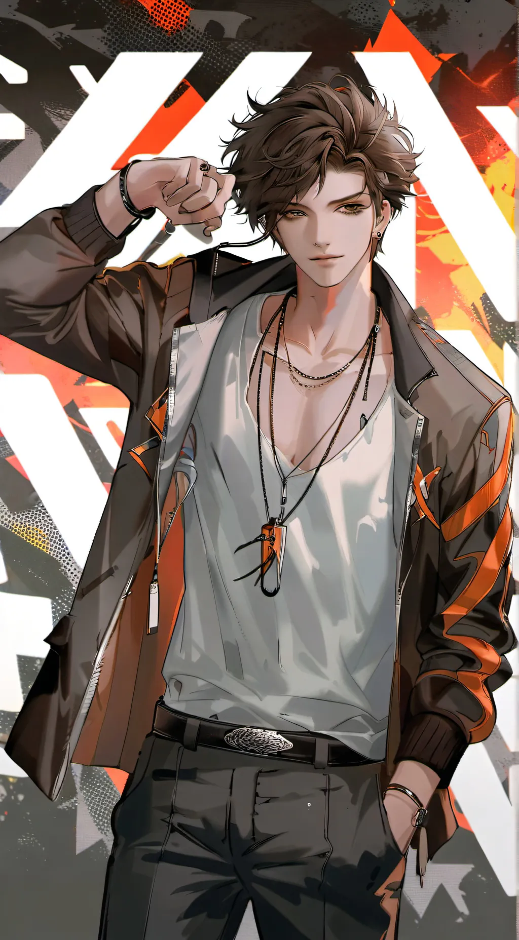 ai character: Hot boy background
