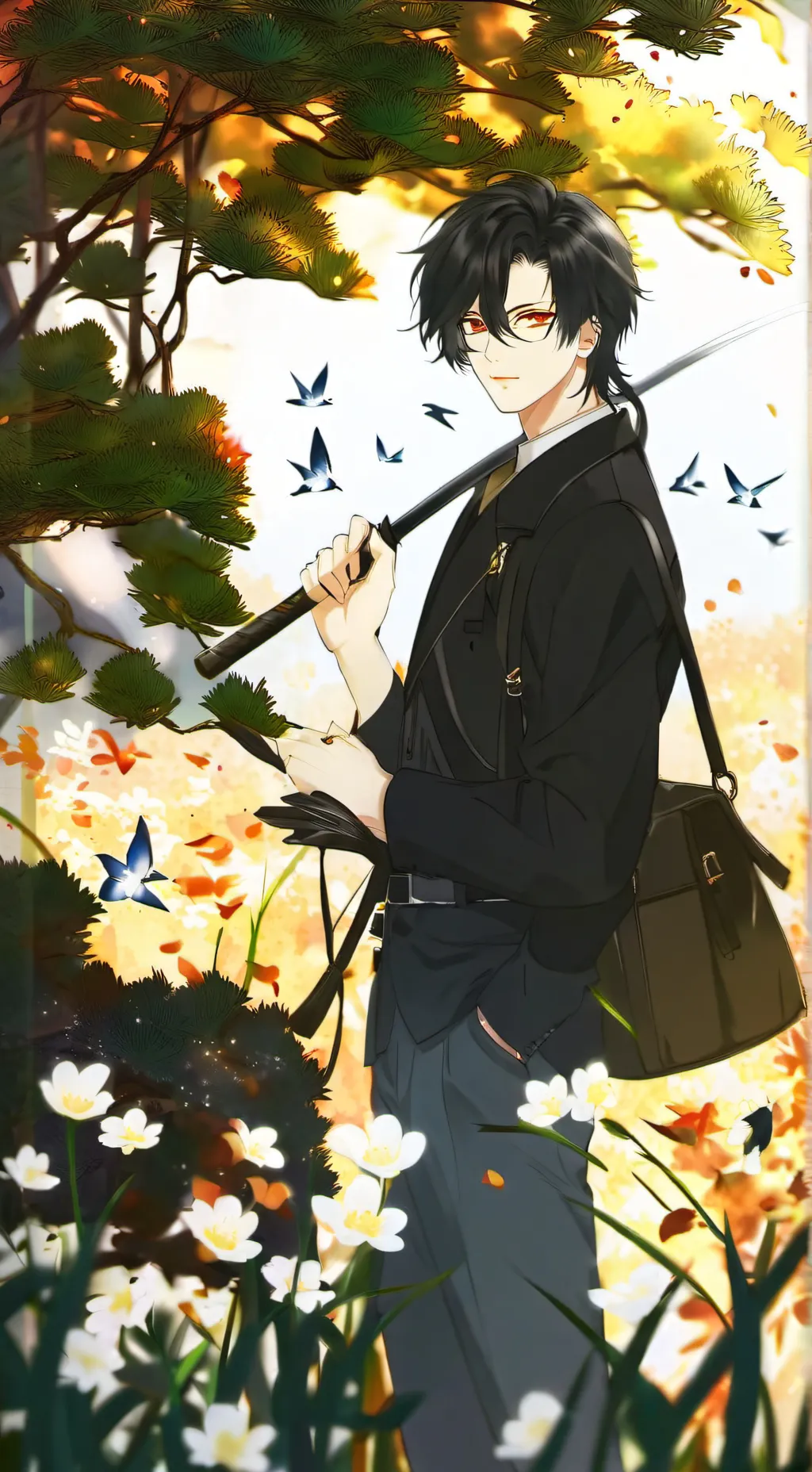 ai character: muichiro background