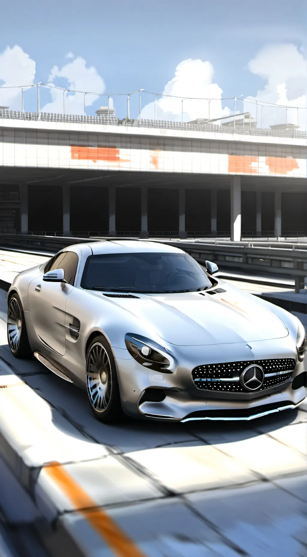ai character: Mercedes Sls Amg background