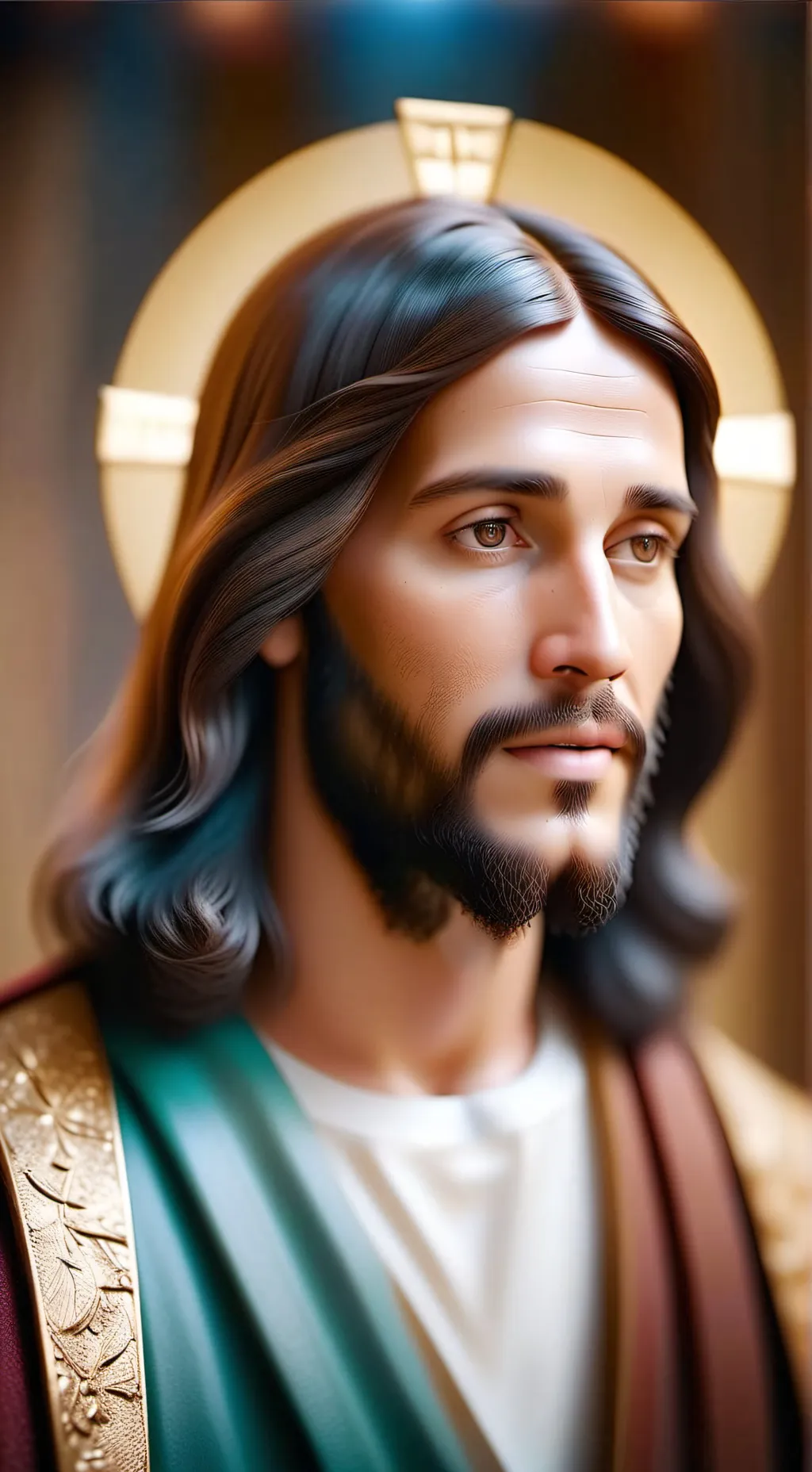 ai character: Jesus background