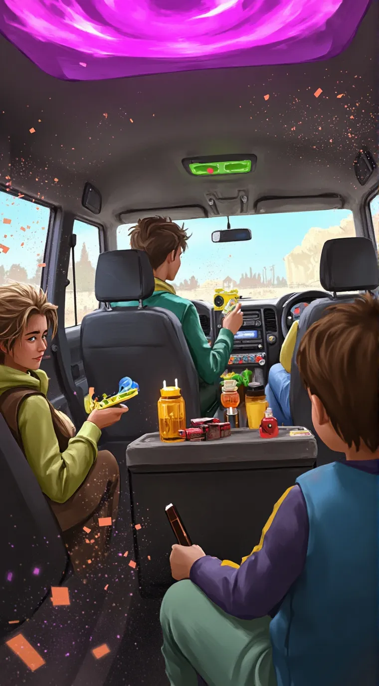 ai character: Ninjago Road Trip background