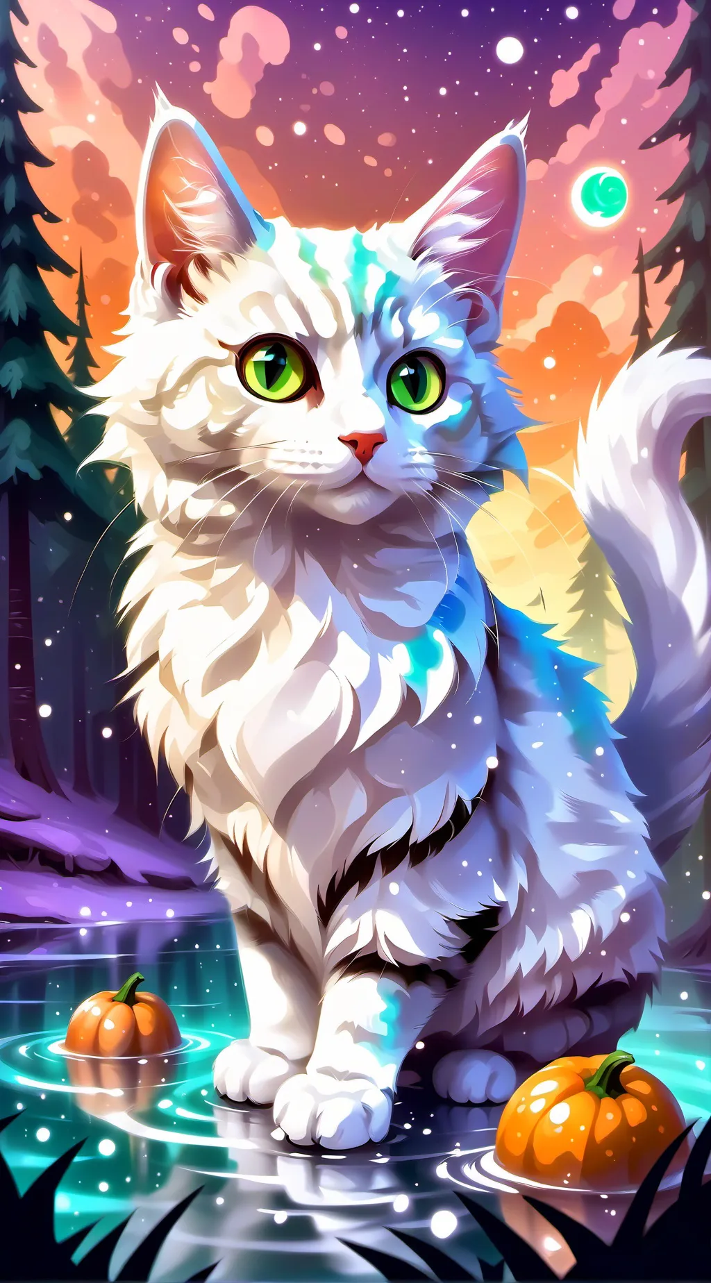 ai character: WinterClaw background