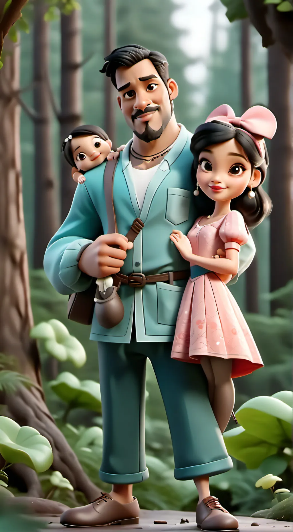 ai character: fruitcake background