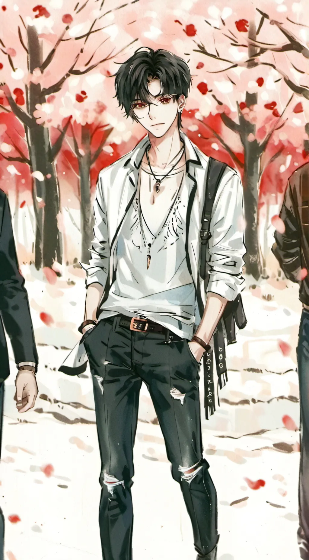 ai character: ash background