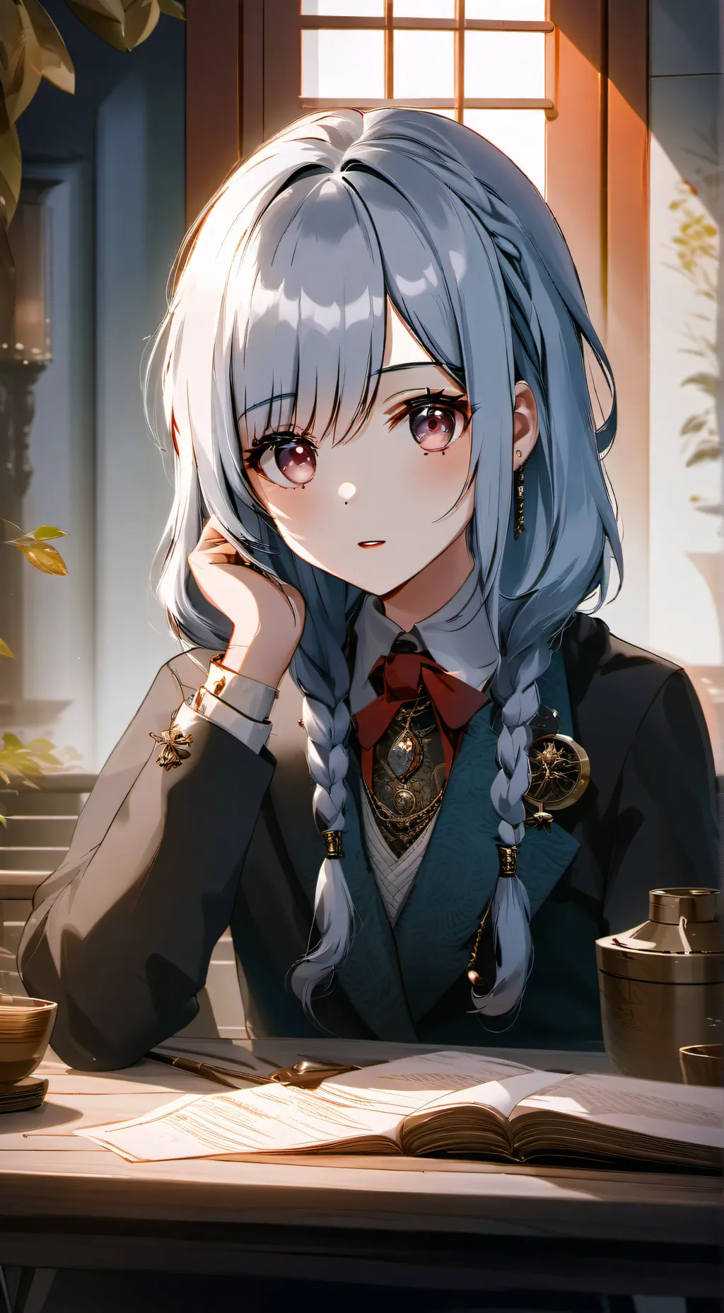 ai character: Luna background