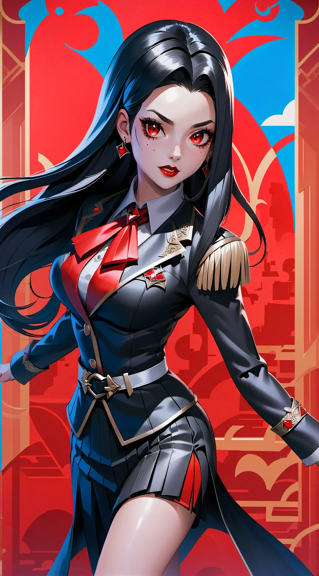 ai character: Vicky  background