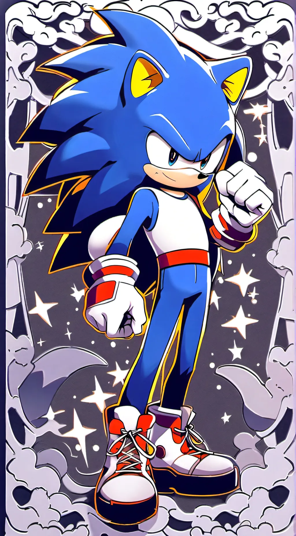 ai character: SONIC AND OTHERS background