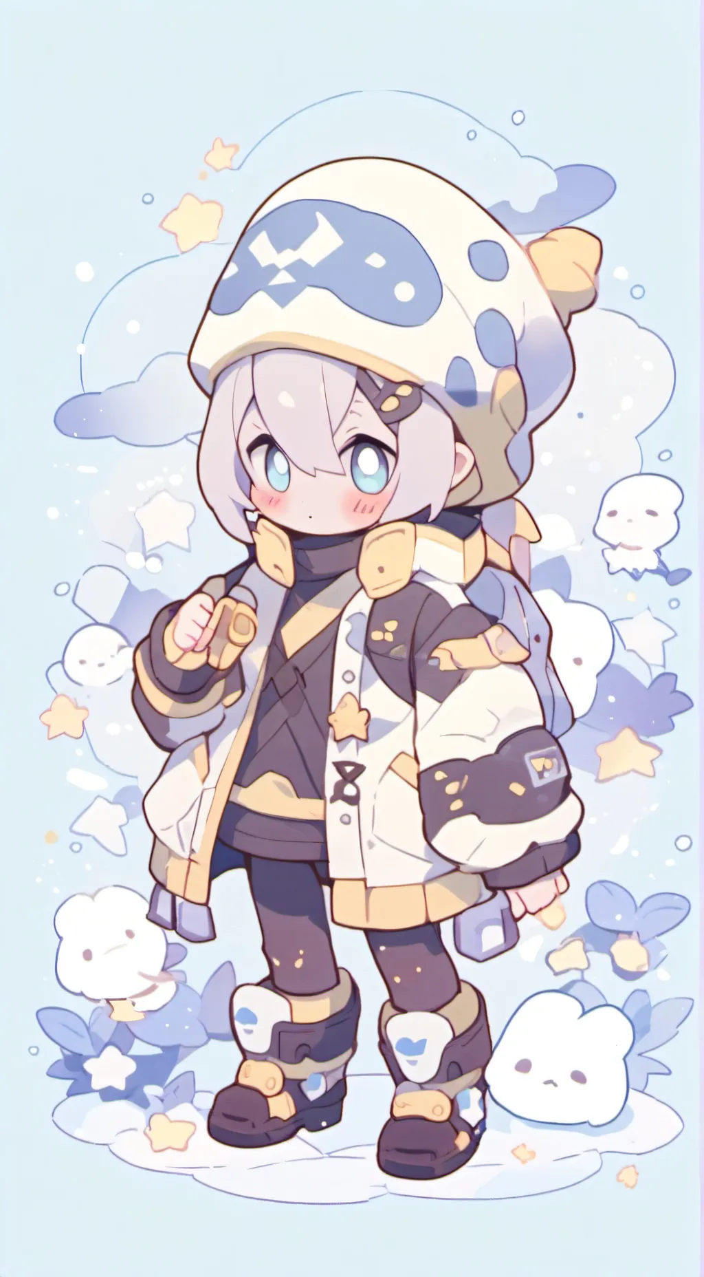 ai character: MM2 SLEEPOVER background