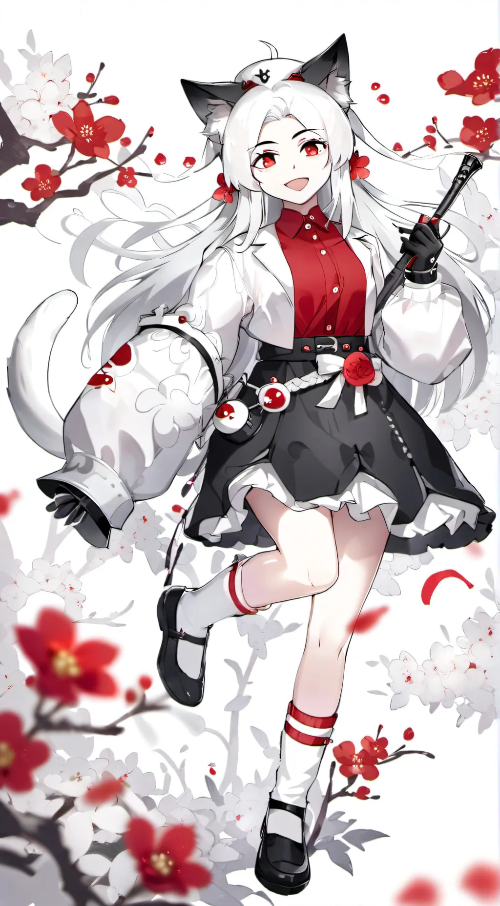 ai character: WENDA SPRUNKI background