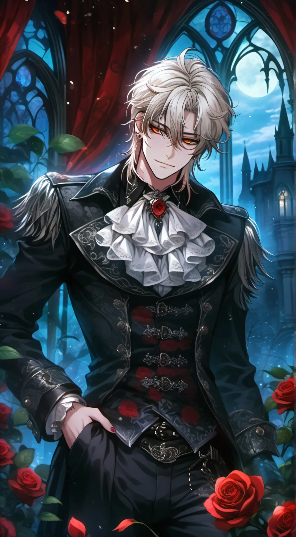 ai character: Dark background