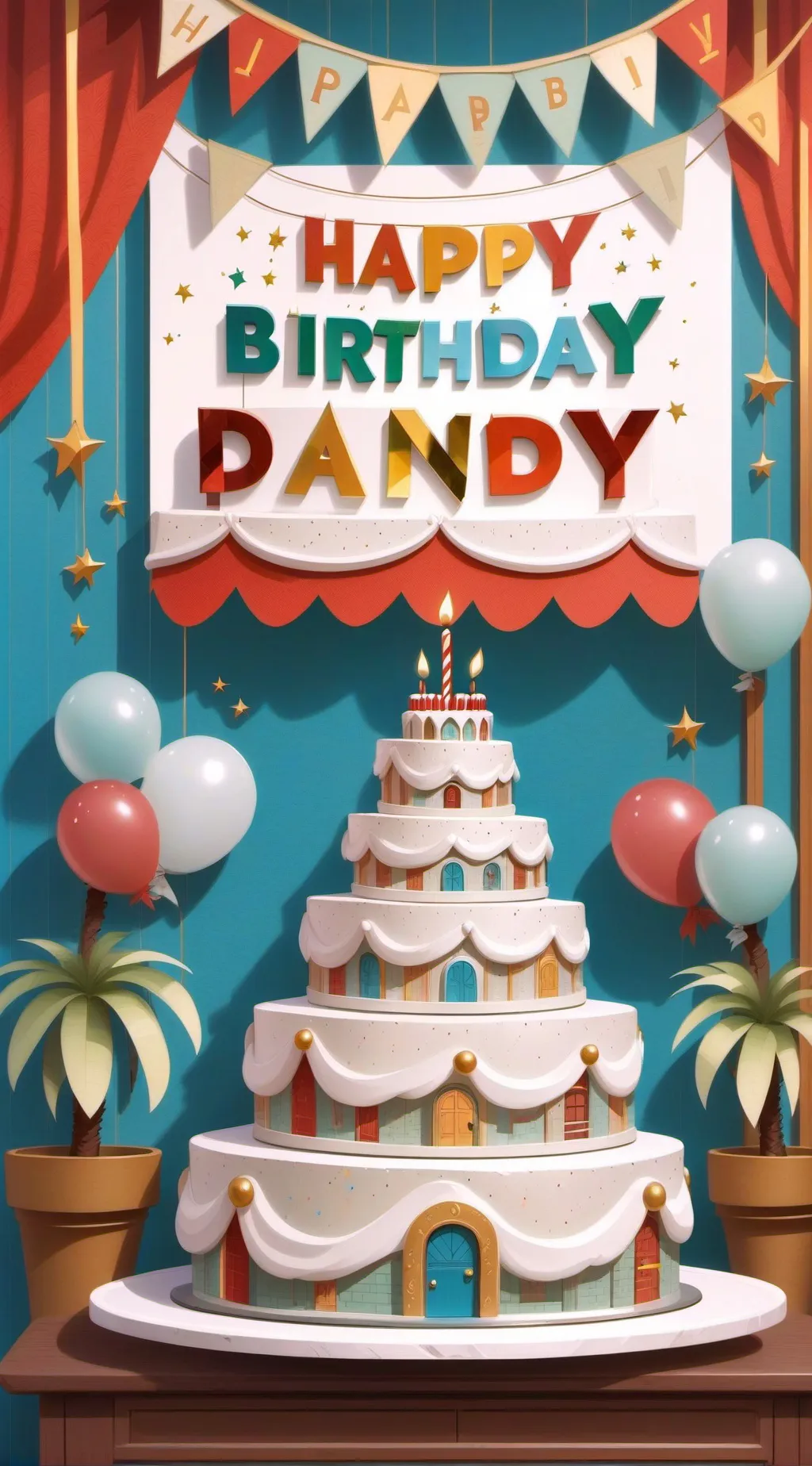 ai character: Dandy's Birthday!  background