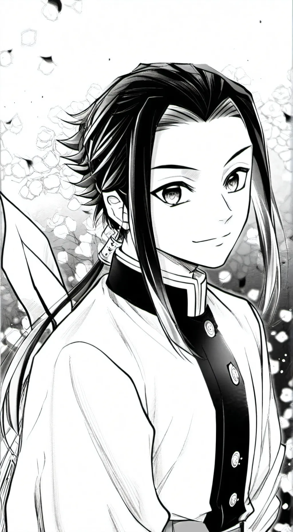 ai character: Demon slayer ita background