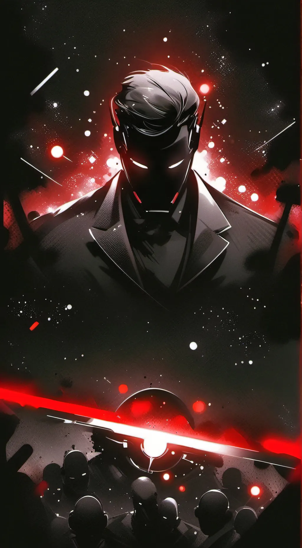 ai character: make a talkie in.. background