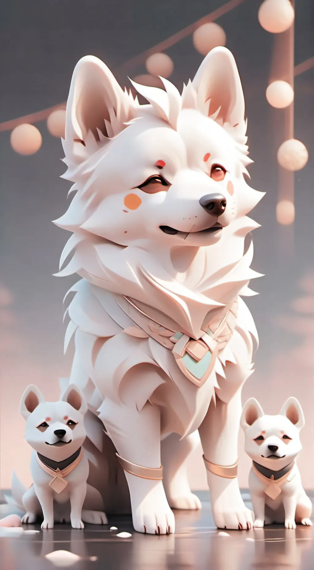 ai character: dogs endanger background