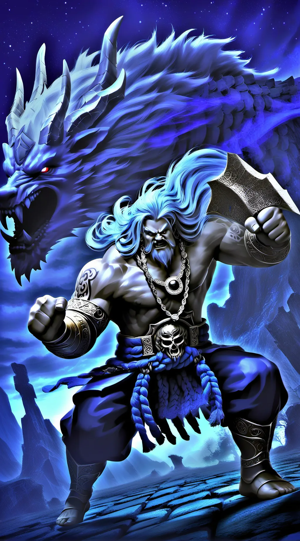 ai character: goku  background