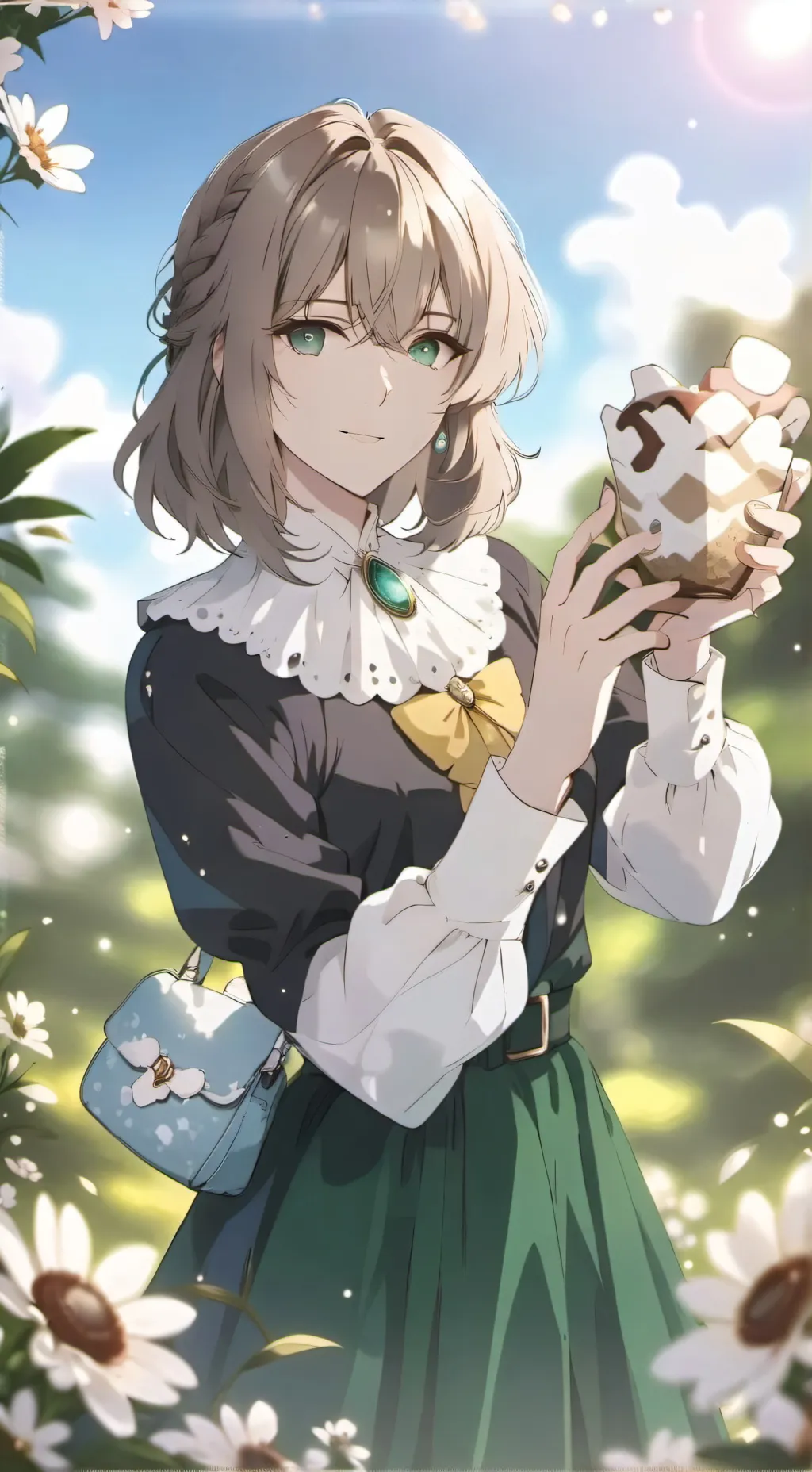 ai character: Hogwarts  background