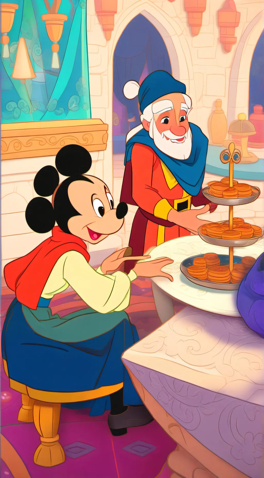 ai character: wikw,we are the on background