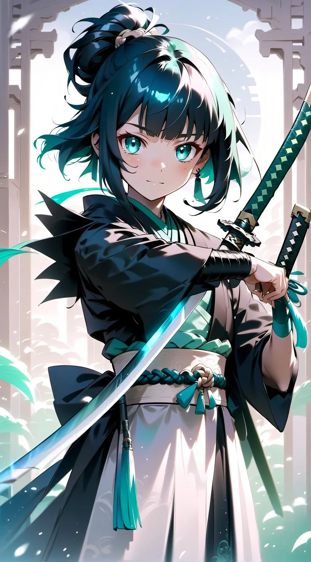 ai character: Énola  background