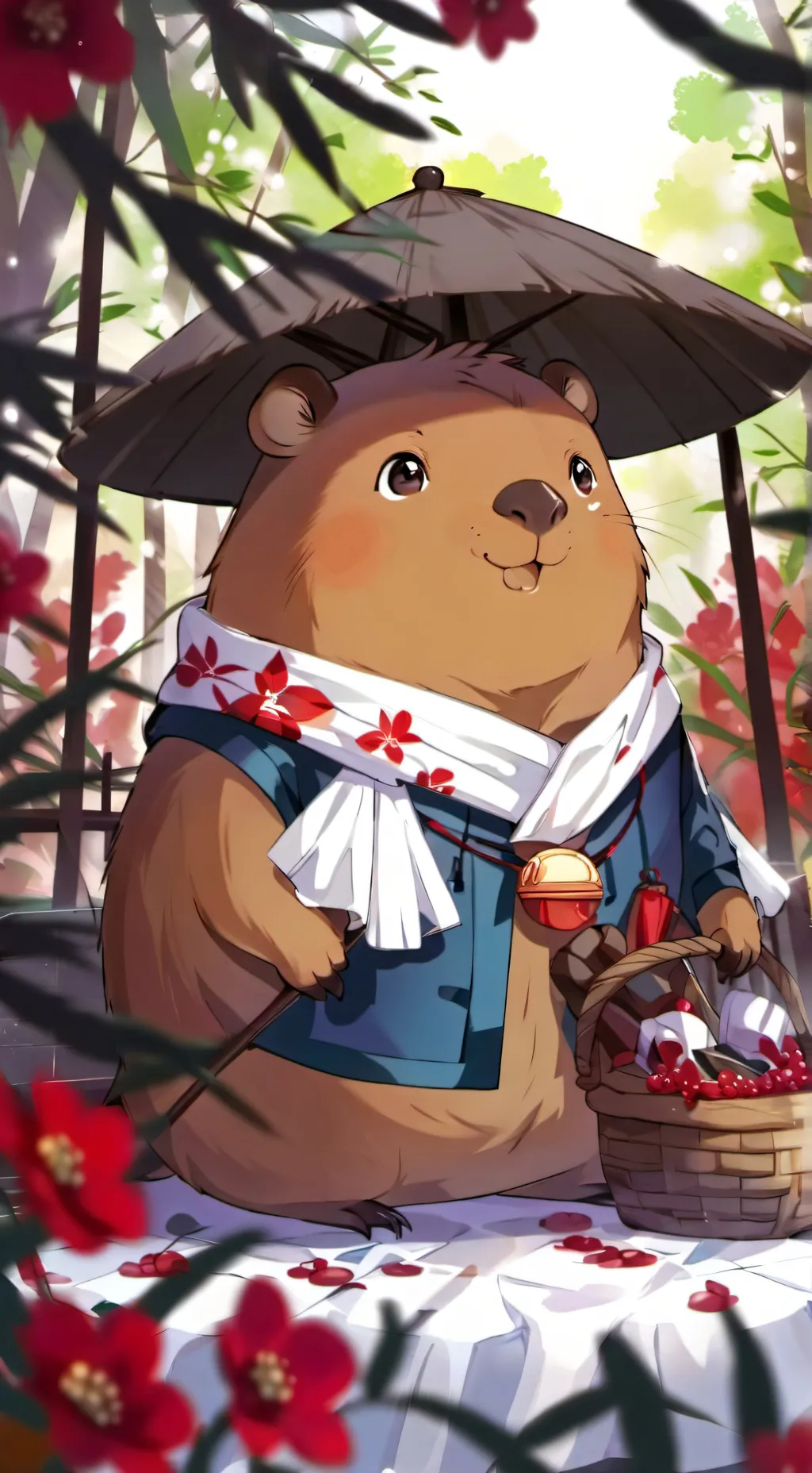 ai character: 🐻Capybara🐻 background